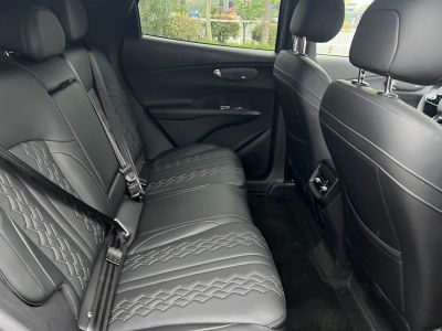 Black quilted leather rear seats with spacious legroom