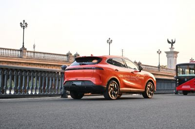 Sleek rear design with sporty alloy wheels on a PHEV SUV