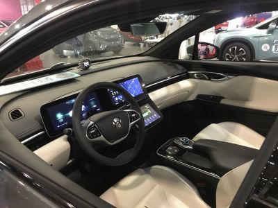 Interior with dual digital instrument cluster and infotainment screens