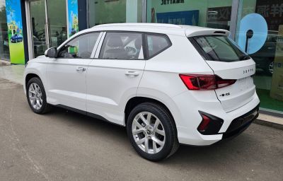 Rear side view of 2024 facelift SUV with alloy wheels and sharp taillights