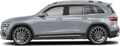 Side profile of a modern SUV with streamlined shape and large wheels