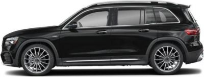 Side profile of modern luxury SUV showcasing smooth lines and large multi-spoke wheels