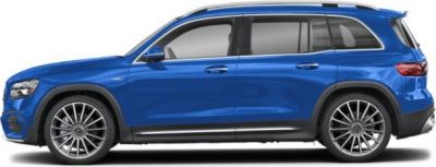 Side profile of a modern SUV featuring alloy wheels and sleek aerodynamic design.
