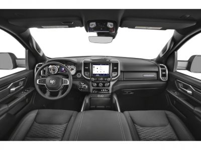 Modern truck interior with advanced dashboard and infotainment display