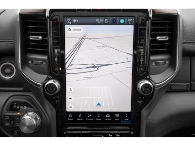 Large touchscreen navigation and climate control interface