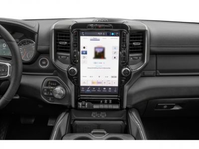 Large vertical touchscreen and modern dashboard controls