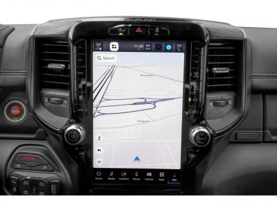 Large vertical touchscreen infotainment and climate control system