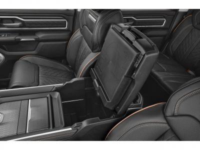 Quilted leather seats with spacious center console storage