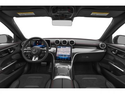 Digital dashboard with central touchscreen navigation and modern air vents