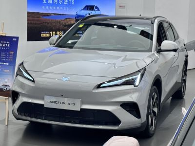 Sharp LED headlights and sleek front fascia of modern SUV