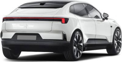 Rear view of SUV with continuous LED taillight strip and aerodynamic styling
