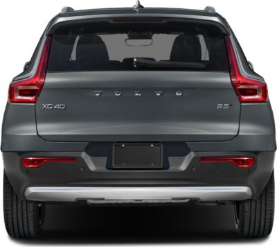 Rear view with distinctive vertical taillights and rear emblem badges