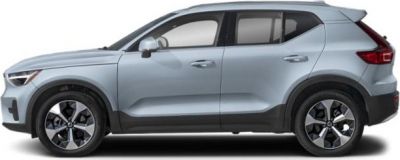 Sleek side profile of a modern compact SUV with aerodynamic design.