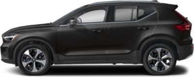 Side profile of modern compact SUV with stylish alloy wheels