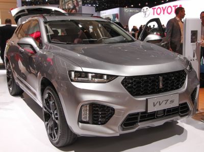 Bold front grille with sleek LED headlights on silver SUV