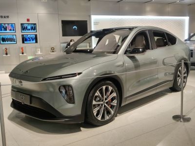 Sleek LED headlights and sporty alloy wheels on modern aerodynamic sedan