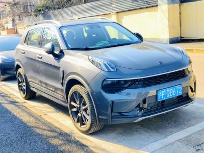 Front fascia and side profile of a modern SUV with sleek headlights and aerodynamic design