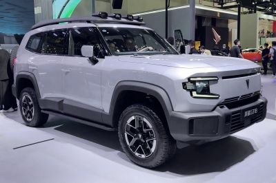 SUV with modern LED headlights and rugged off-road design