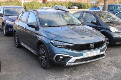Modern crossover SUV with bold front grille and alloy wheels