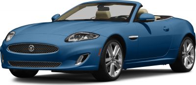 Blue convertible luxury roadster with beige interior and sporty design.