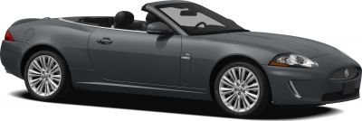 Luxury convertible with open top and multi-spoke alloy wheels