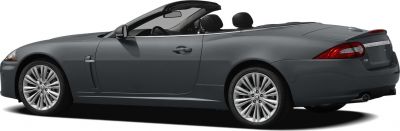 Rear side view of sleek convertible with alloy wheels