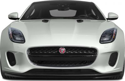 Aggressive front grille with sleek headlights and sporty hood vents.