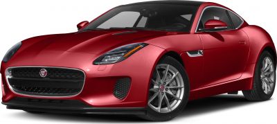 Red sleek sports coupe with updated front grille and LED headlights