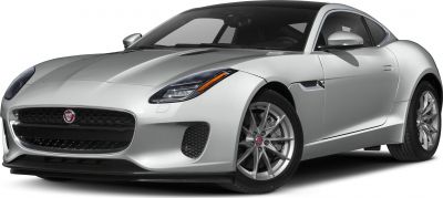 Silver coupe with sporty alloy wheels and sleek front headlights