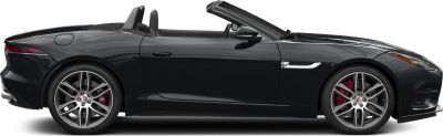 Side profile of sleek convertible with sporty wheels and aerodynamic shape.