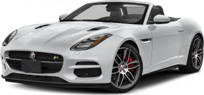 White convertible front side with grille, headlights, and alloy wheels