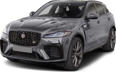 Aggressive front grille and sleek LED headlights with sporty SUV design