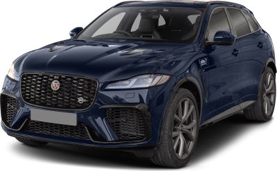 Aggressive front grille and sleek LED headlights of a modern SUV