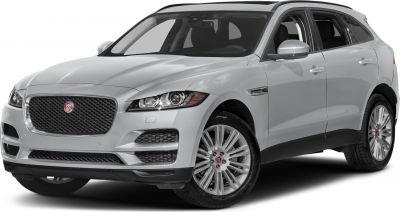 Front three-quarter view of an SUV with prominent grille and alloy wheels