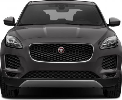 Front view with signature grille and sleek headlights in SUV design