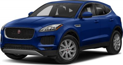 Blue compact SUV with honeycomb grille and sleek headlights