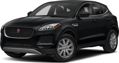 Front-side view of black compact luxury SUV with alloy wheels