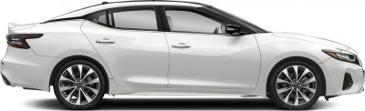 Side profile with sleek design and alloy wheels
