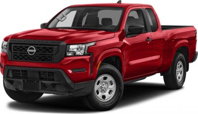 Mid-size pickup truck with King Cab extended cab and rugged front grille