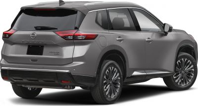Rear and side profile of a modern SUV with detailed tail lights and alloy wheels