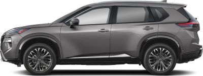 Side profile view with alloy wheels and sleek SUV design