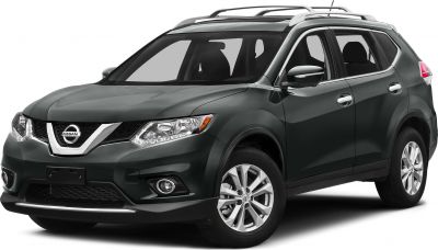 Front side view of SUV with roof rails and alloy wheels