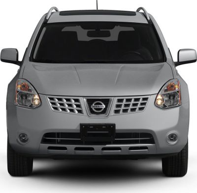Front view showing grille, headlights, and hood contours on SUV