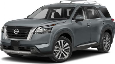 Front side view with LED headlights and alloy wheels