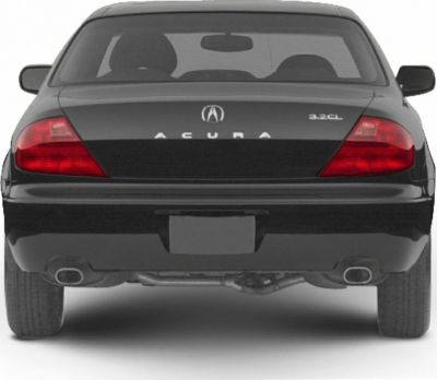 Rear view with dual exhaust tips and distinct tail lights