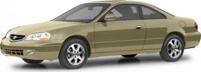 Two-door mid-size coupe with sleek body and silver alloy wheels