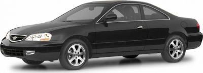 Sleek black 2-door coupe with alloy wheels and smooth lines.