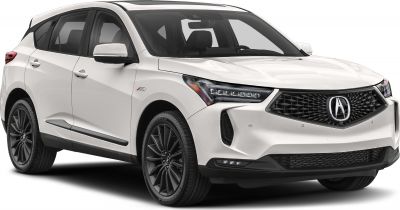 Front-side view with LED headlights and black mesh grille