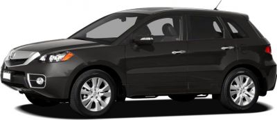 Side profile of a black compact SUV with alloy wheels.