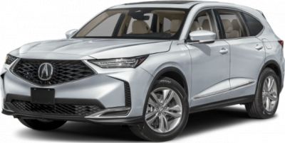 Front view of SUV with LED headlights and alloy wheels